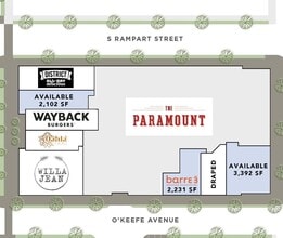 616 Okeefe Ave, New Orleans, LA à louer Plan de site– Image 2 sur 4