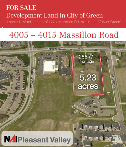 4005-4015 Massillon Rd, Uniontown, OH à vendre - Aérien – Image 1 sur 1