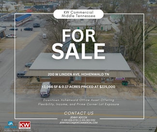 Plus de détails pour 200 Linden Ave, Hohenwald, TN - Bureau à vendre