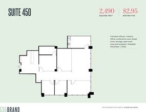 535 N Brand Blvd, Glendale, CA à louer Plan d’étage– Image 1 sur 1