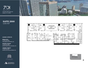 701 Brickell Ave, Miami, FL à louer Plan d’étage– Image 1 sur 1