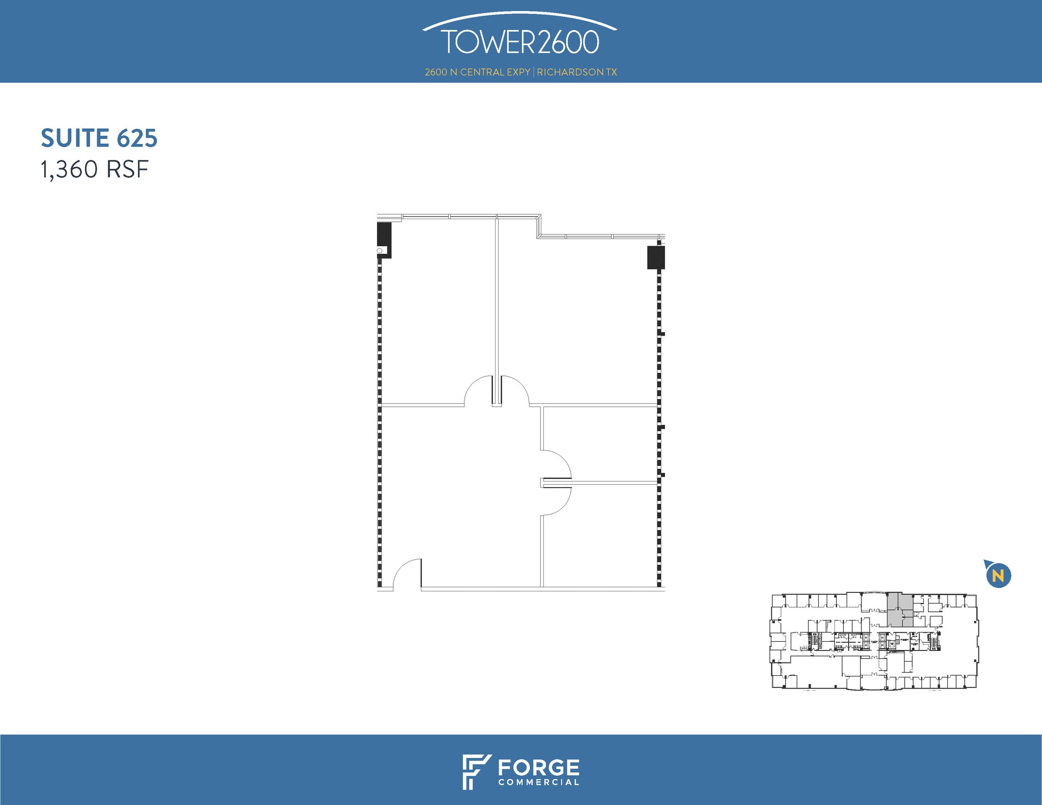 2600 N Central Expy, Richardson, TX à louer Plan d’étage– Image 1 sur 1