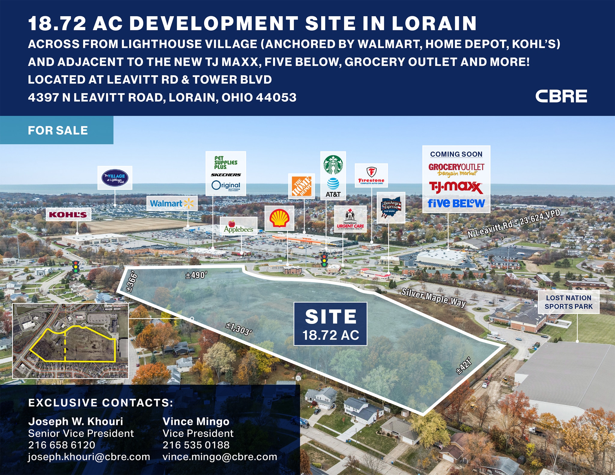 4397 Leavitt Rd, Lorain, OH à vendre Aérien– Image 1 sur 7