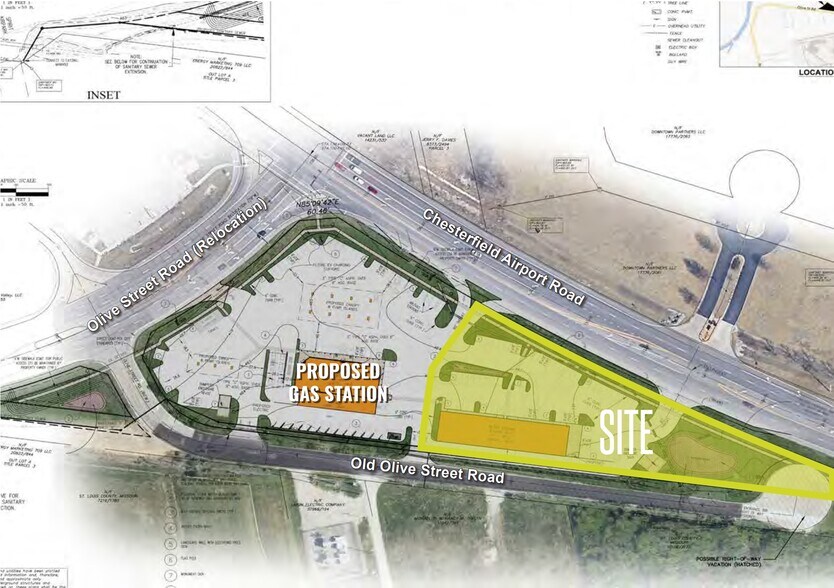 18423 Olive Street Rd, Chesterfield, MO à louer - Plan de site – Image 2 sur 4