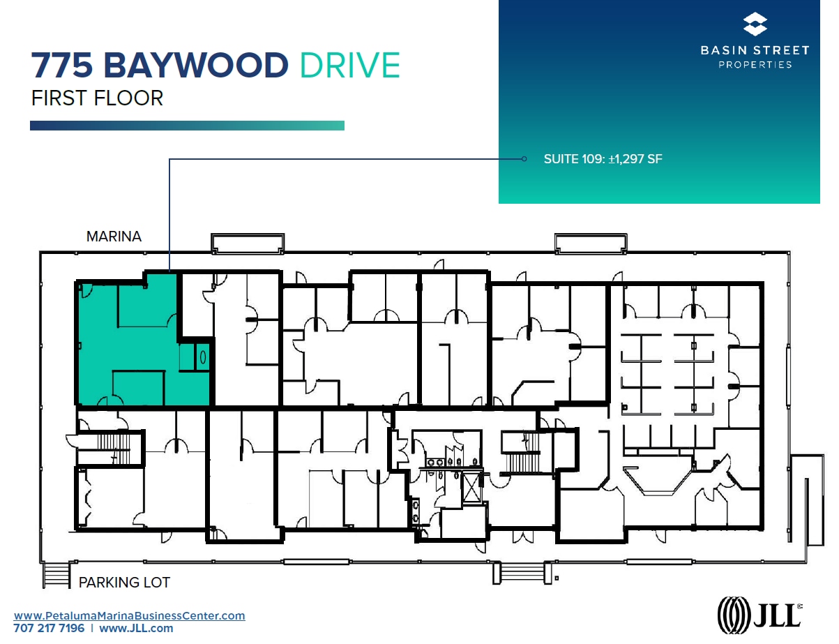 755-775 Baywood Dr, Petaluma, CA à louer Plan d’étage– Image 1 sur 1