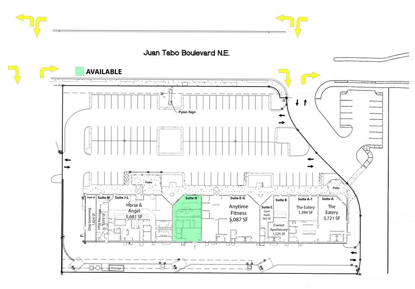 5809 Juan Tabo Blvd NE, Albuquerque, NM à louer - Plan de site – Image 2 sur 7