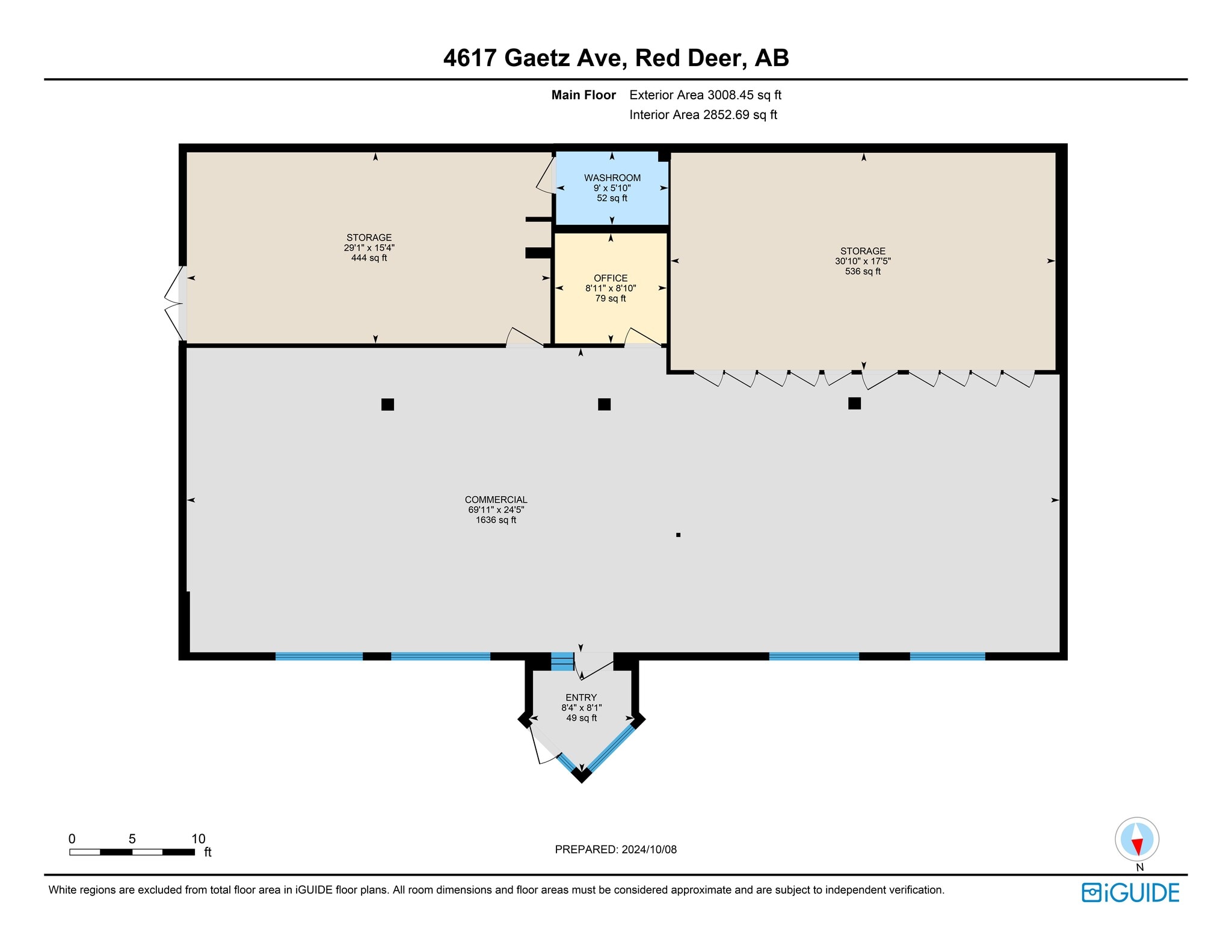 4617 50 Av, Red Deer, AB à louer Plan de site– Image 1 sur 1