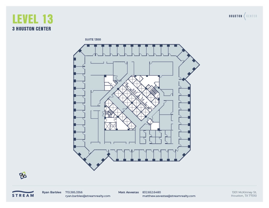 1301 McKinney St, Houston, TX à louer Plan d’étage– Image 1 sur 1
