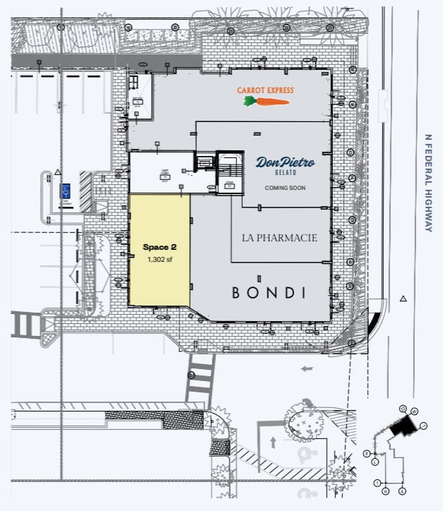 3333 N Federal Hwy, Oakland Park, FL à louer Plan d’étage– Image 1 sur 1