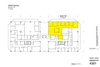 14707 E 2nd Ave, Aurora, CO à louer Plan d’étage– Image 1 sur 1