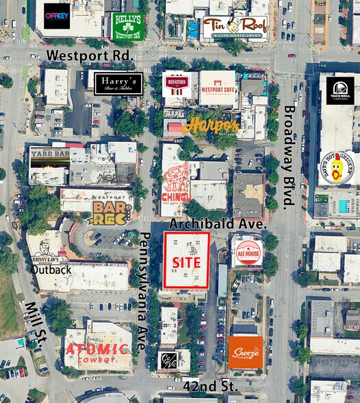 4141 Pennsylvania Ave, Kansas City, MO à louer - Aérien – Image 2 sur 6