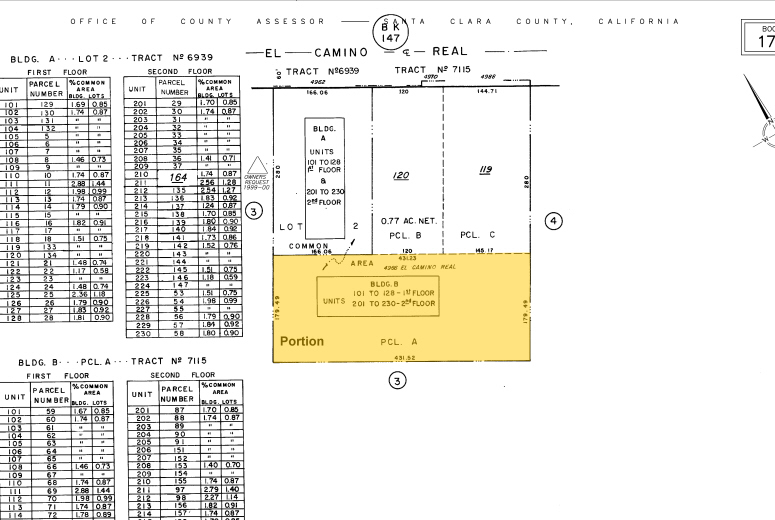 4966 El Camino Real, Los Altos, CA à louer - Plan cadastral – Image 2 sur 7