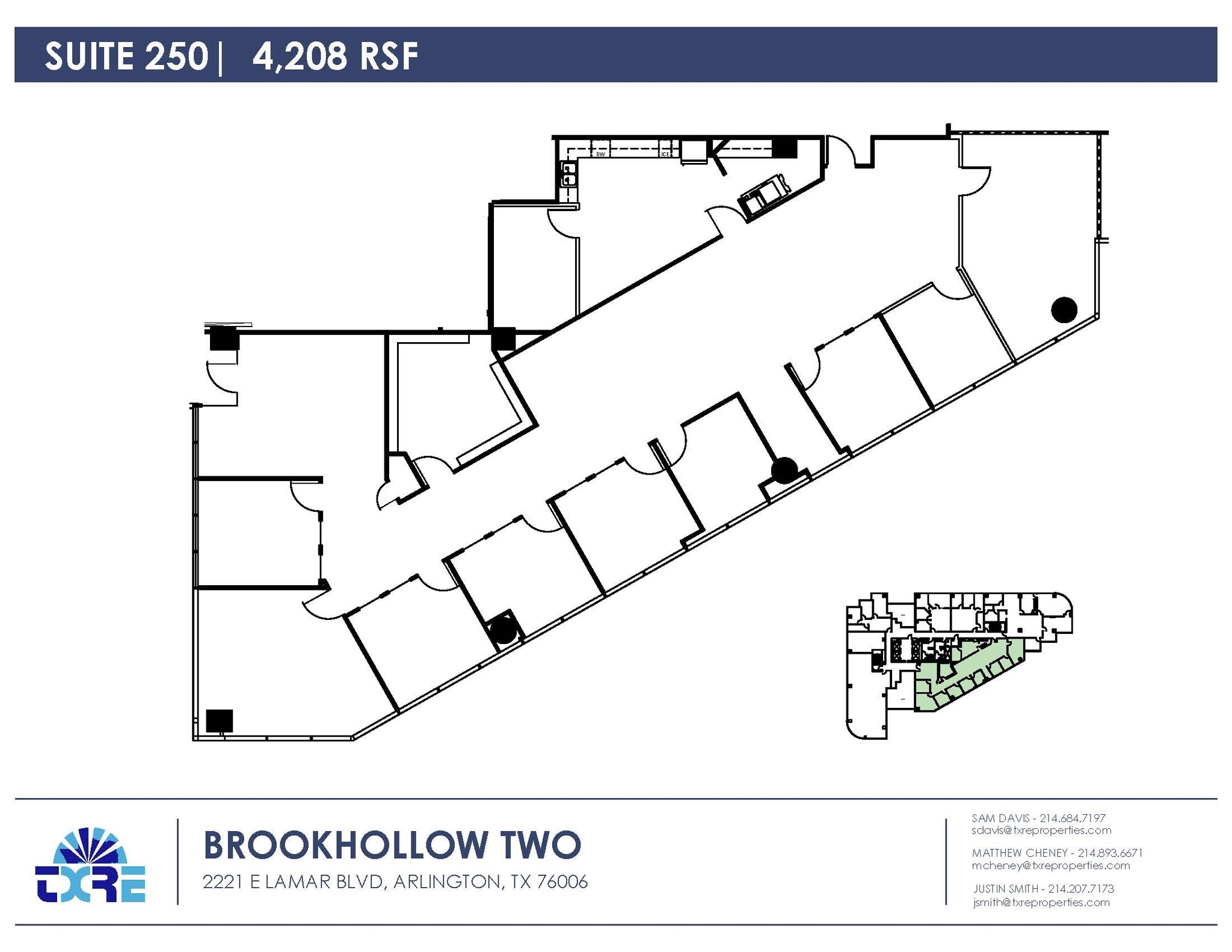 2301 E Lamar Blvd, Arlington, TX à louer Plan d’étage– Image 1 sur 1