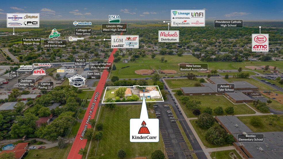507 E Illinois Hwy, New Lenox, IL à vendre - Photo de l’immeuble – Image 2 sur 5