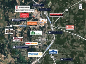 500 Austin Ave, Henderson, TX - VUE AÉRIENNE vue de carte - Image1