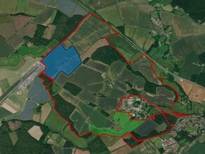 Colworth Estate, Sharnbrook, BDF - Vue aérienne vue de carte