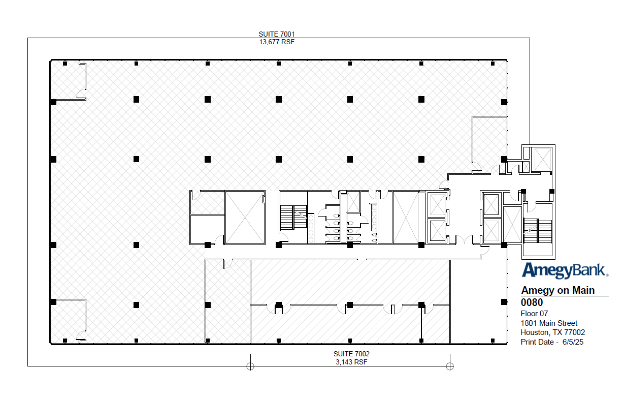 1801 Main St, Houston, TX à louer Plan d’étage– Image 1 sur 1