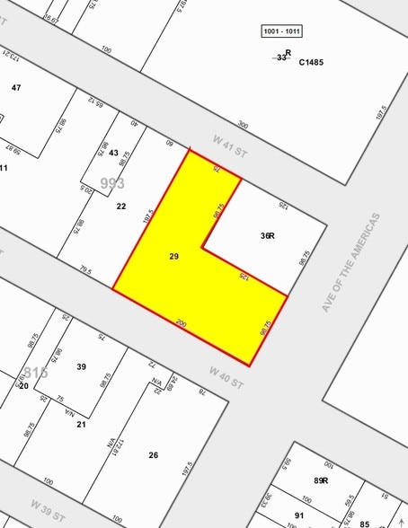 5 Bryant Park, New York, NY à louer - Plan cadastral – Image 3 sur 6