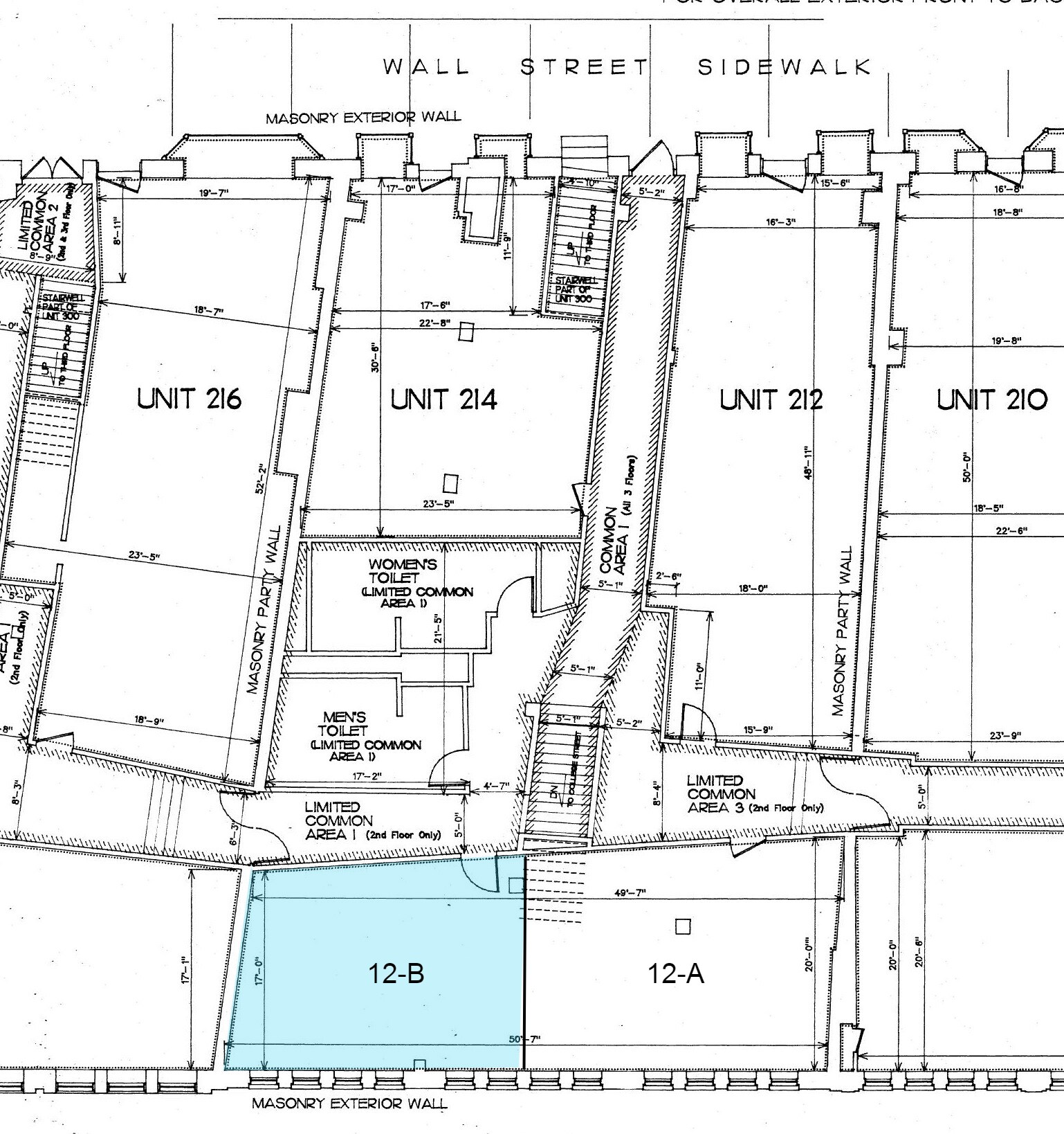 12-B Wall Street, Asheville, NC à louer Plan d’étage– Image 1 sur 1