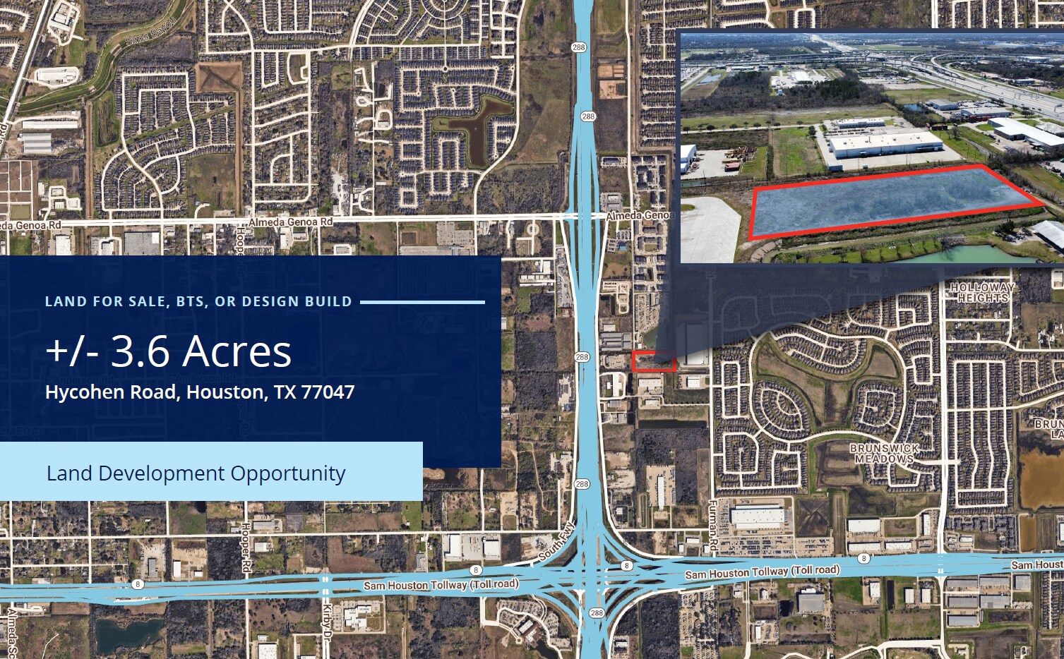 0 Hycohen Rd., Houston, TX à louer Photo de l’immeuble– Image 1 sur 8