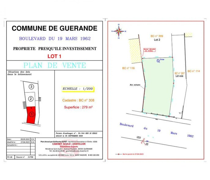 Terrain dans Guérande à vendre - Photo de l’immeuble – Image 1 sur 2