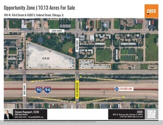 Plus de détails pour 148 W 43rd St, Chicago, IL 60609, Chicago, IL - Terrain à vendre