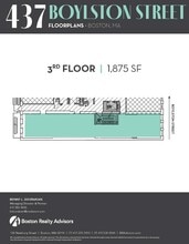 437 Boylston St, Boston, MA à louer Plan d’étage– Image 1 sur 1