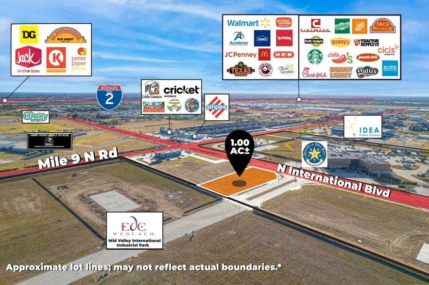 2620 N International Blvd, Weslaco, TX à louer - Photo de l’immeuble – Image 1 sur 11