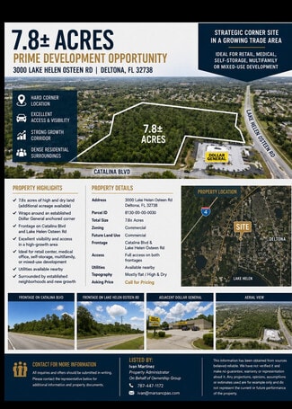 Plus de détails pour 3000 Lake Helen Osteen Rd, Deltona, FL - Terrain à vendre