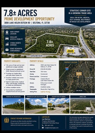 Plus de détails pour 3000 Lake Helen Osteen Rd, Deltona, FL - Terrain à vendre