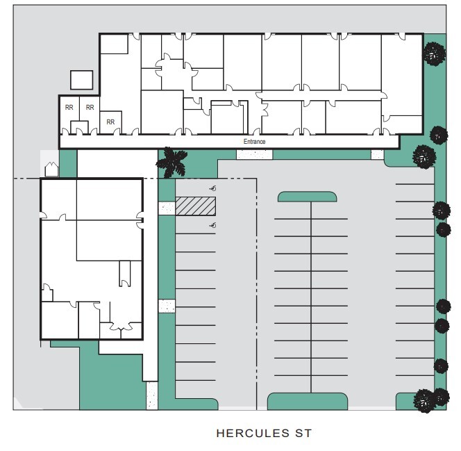 8374-8376 Hercules St, La Mesa, CA à louer Plan d’étage– Image 1 sur 1