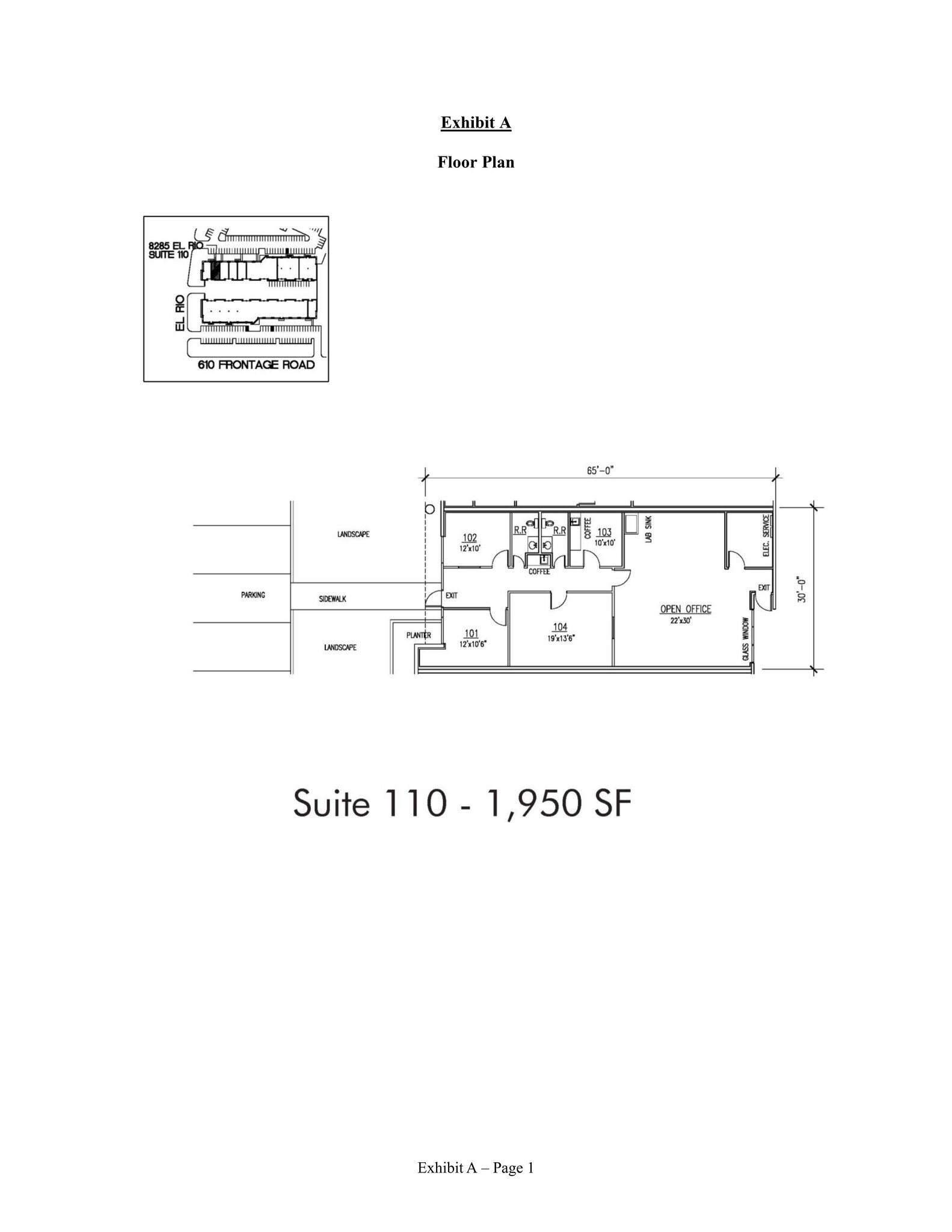 8285 El Rio St, Houston, TX à louer Plan de site– Image 1 sur 1