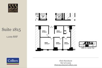 333 N Michigan Ave, Chicago, IL à louer Plan d’étage– Image 1 sur 1