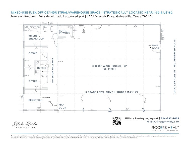 1704 Westair, Gainesville, TX à vendre - Plan d’étage – Image 2 sur 10