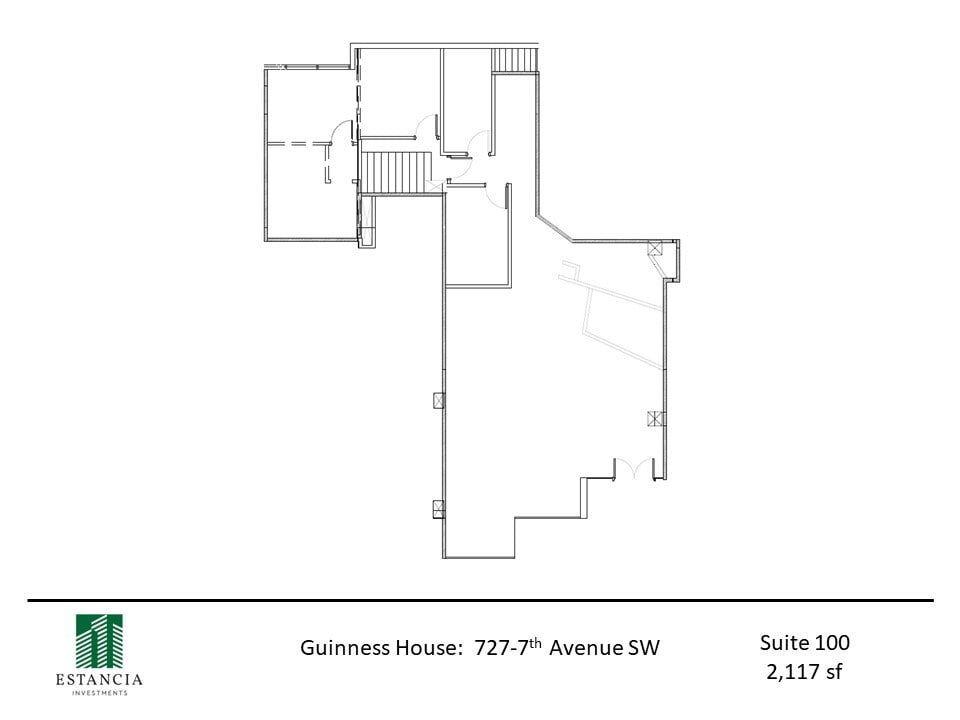 727 7th Ave SW, Calgary, AB à louer Plan d’étage– Image 1 sur 8