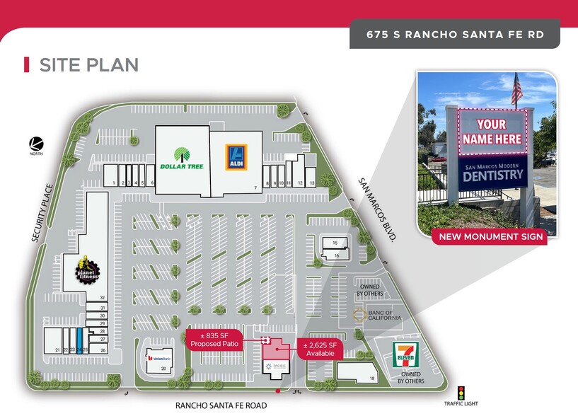 675 S Rancho Santa Fe Rd, San Marcos, CA à louer - Plan de site – Image 2 sur 5