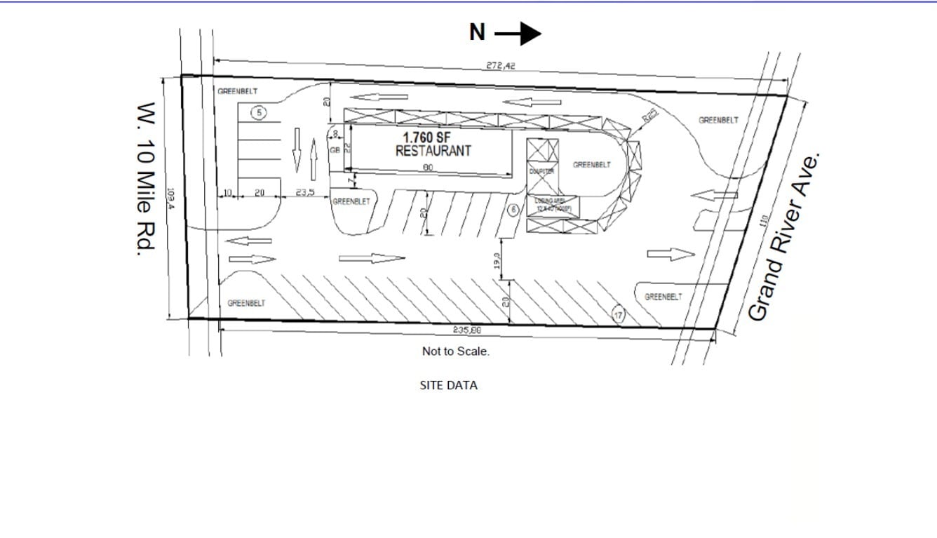 38300 W 10 Mile Rd, Farmington, MI à vendre Plan d’étage– Image 1 sur 1