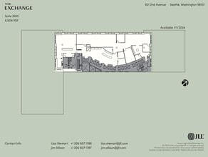 821 2nd Ave, Seattle, WA à louer Plan d’étage– Image 1 sur 1