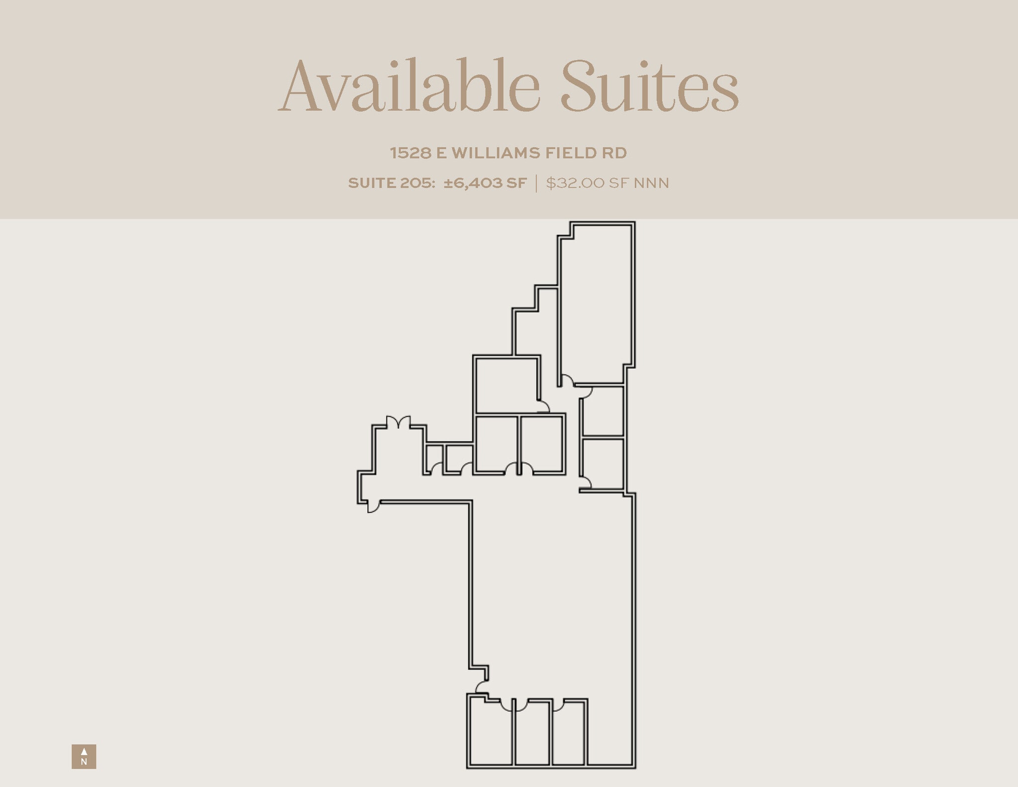 1482 E Williams Field Rd, Gilbert, AZ à louer Plan d’étage– Image 1 sur 1