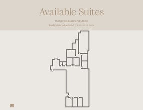 1482 E Williams Field Rd, Gilbert, AZ à louer Plan d’étage– Image 1 sur 1