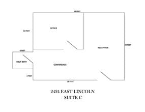 2424 E Lincoln St, Bloomington, IL à louer Plan de site– Image 1 sur 2