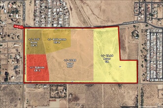 0 S 11 Mile Corner rd, Casa Grande, AZ - Vue aérienne vue de carte - Image1