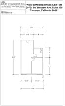 20695 S Western Ave, Torrance, CA à louer Plan d’étage– Image 1 sur 1