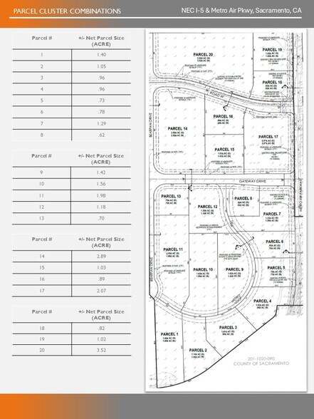 Metro Air Parkway at I-5 Pky, Sacramento, CA à louer - Plan cadastral – Image 3 sur 7