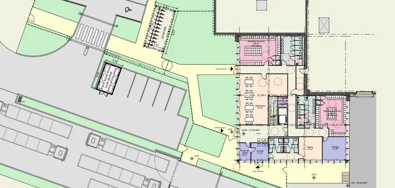 Industriel/Logistique dans Moult-Chicheboville à louer - Plan d’étage – Image 2 sur 3