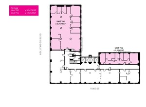 1680 N Vine St, Hollywood, CA à louer Plan d’étage– Image 1 sur 1