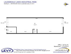 2696 NW 31st Ave, Lauderdale Lakes, FL à louer Plan d’étage– Image 2 sur 2