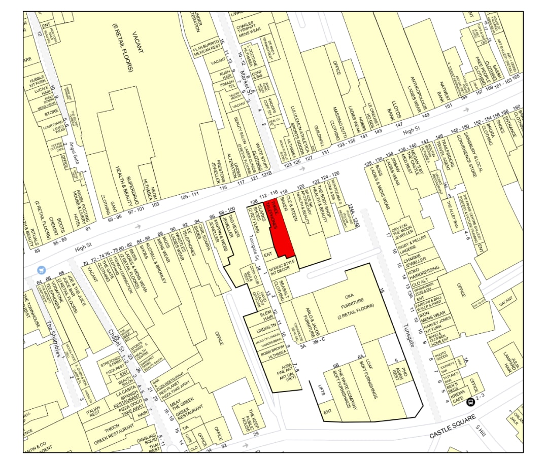 116 High St, Guildford à louer Carte Goad– Image 1 sur 1