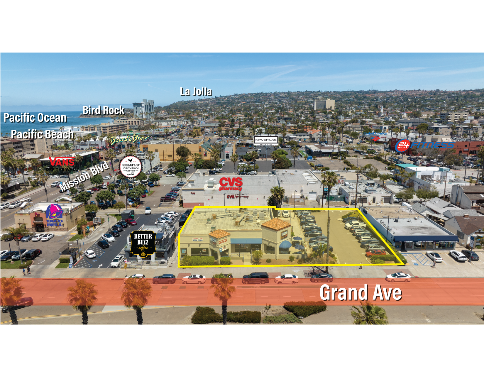 856 Grand Ave, San Diego, CA à louer Aérien– Image 1 sur 4