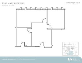 9545 Katy Fwy, Houston, TX à louer Plan d’étage– Image 1 sur 1